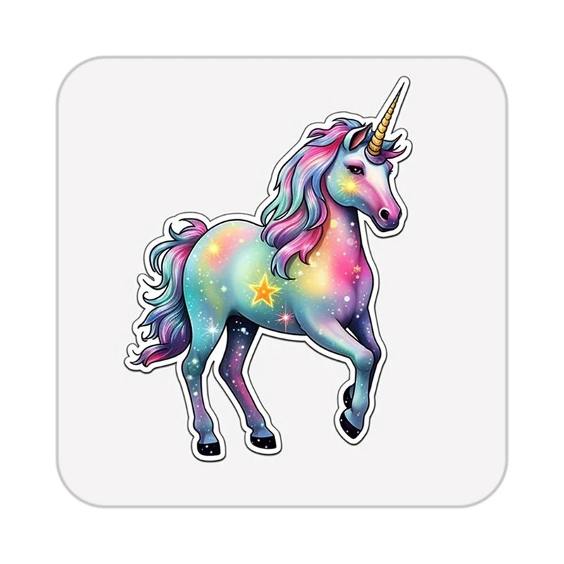 زیر لیوانی کاکتی طرح اسب تک شاخ و یونیکورن مدل mp32770