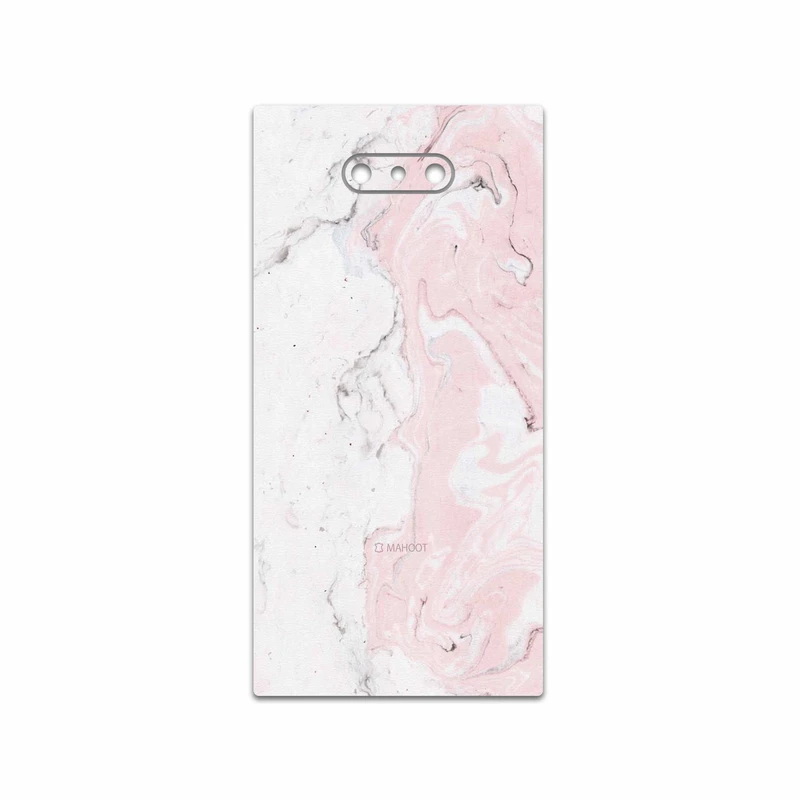 برچسب پوششی ماهوت مدل Blanco-Pink-Marble مناسب برای گوشی موبایل ریزر Phone 2