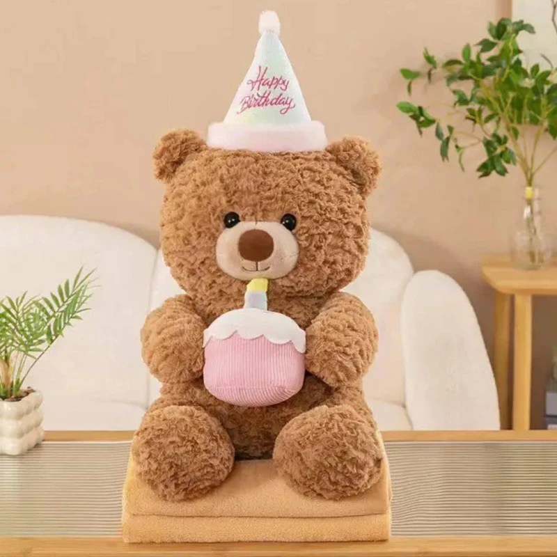 عروسک مدل خرس تولد پتودار ارتفاع 40 سانتی متر