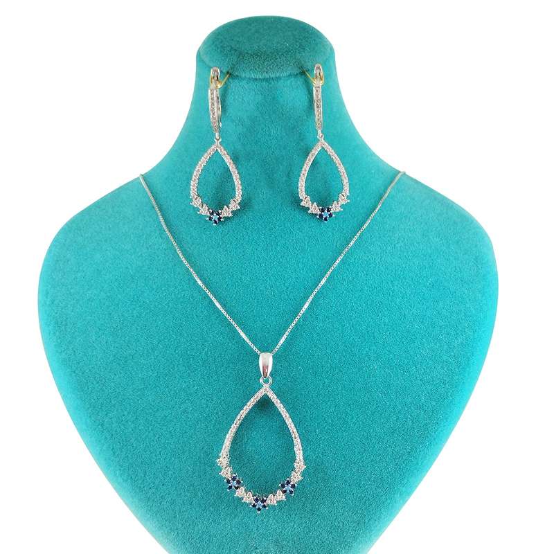 نیم ست نقره زنانه سلین کالا مدل اشکی کد PC2-3 نیم ست نقره زنانه سلین کالا مدل اشکی کد PC2-3