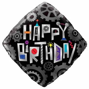 بادکنک فویلی مدل تولدت مبارک لوزی کد DB22