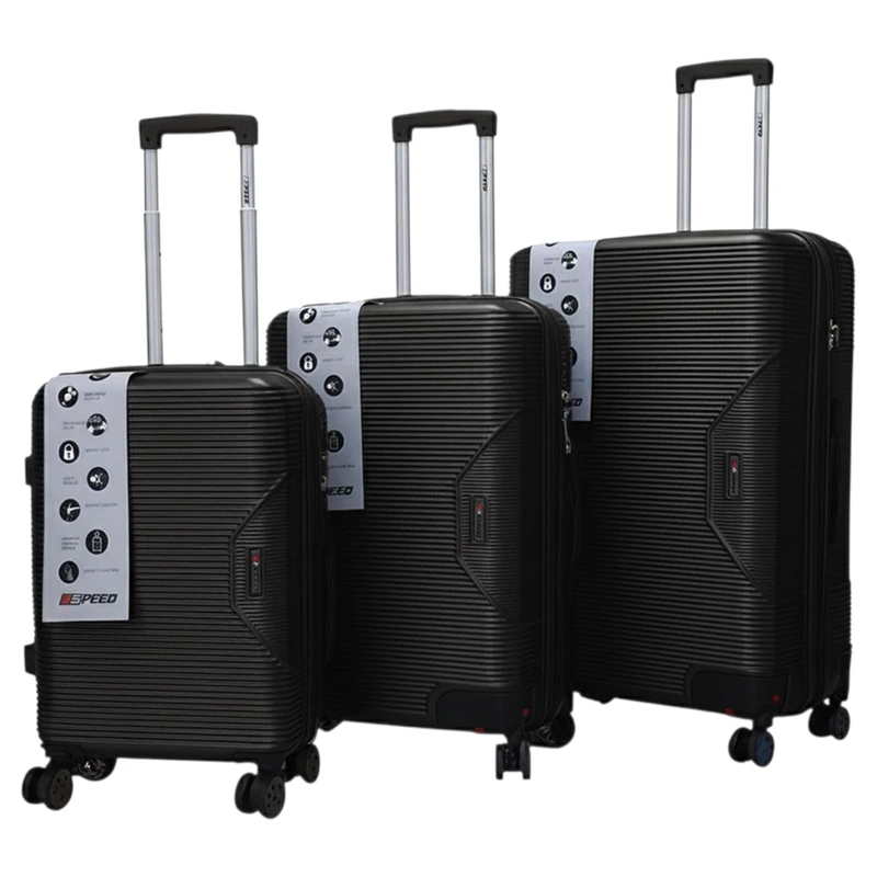 عکس شماره 4 : ست سه عددی چمدان اسپید مدل retractable wheel tr950