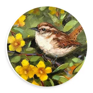 دیوارکوب طرح پرنده و شاخه گل ها مدل wtb652