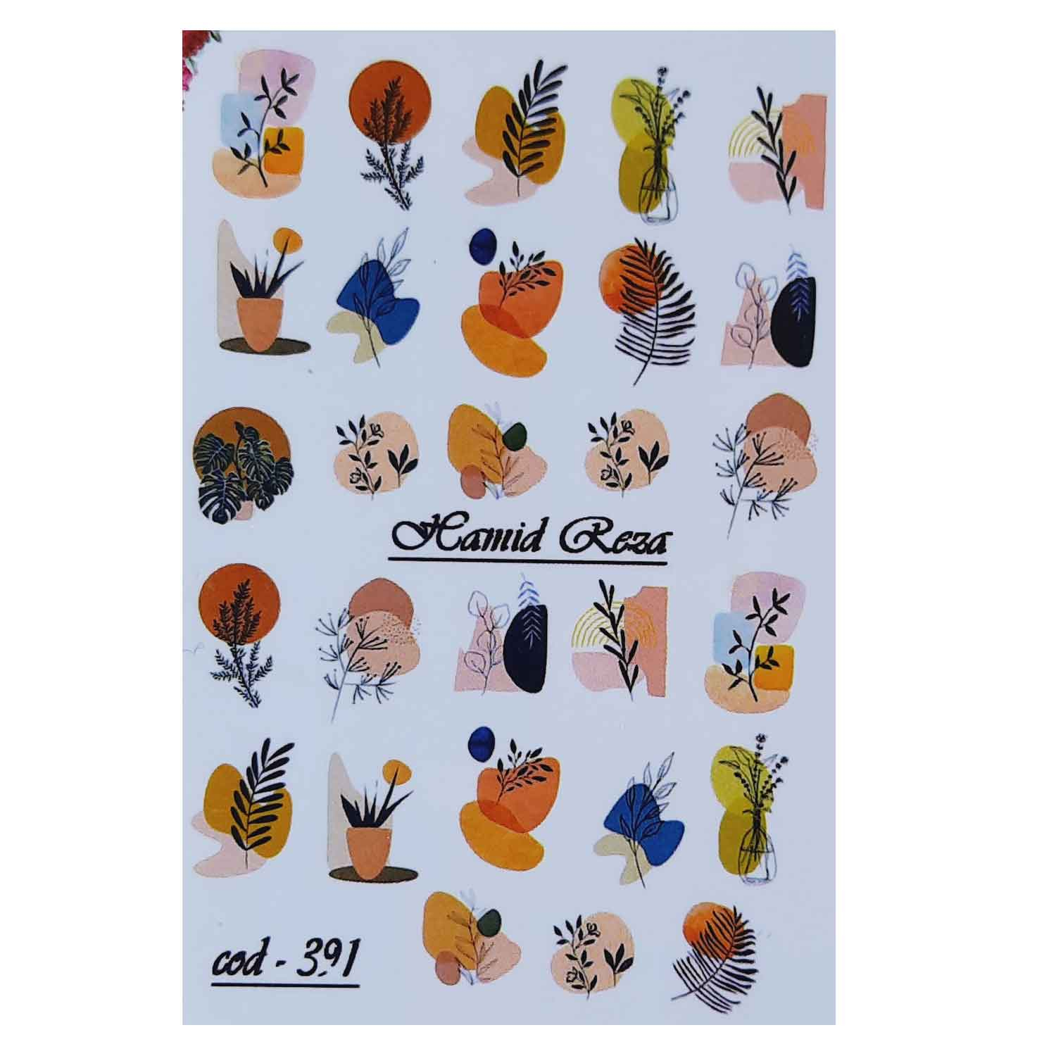 استیکر طراحی ناخن مدل tab