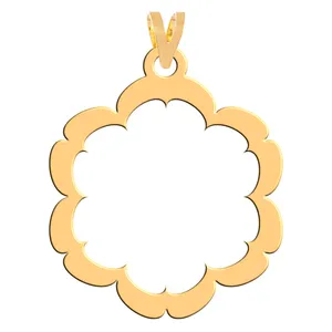 آویز گردنبند طلا 18 عیار زنانه فرشته مدل گل WNL-000250