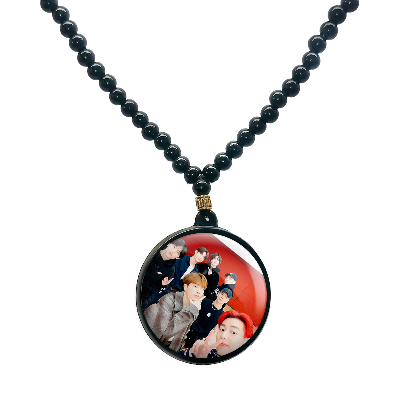 گردنبند پرمانه طرح GOT7 کد pmd.19085 مدل دو طرفه