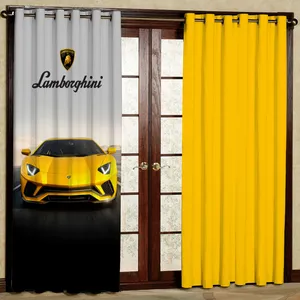 پرده مدل ماشین هازان پانچی کد 4381a سایز 140x200 سانتی متر