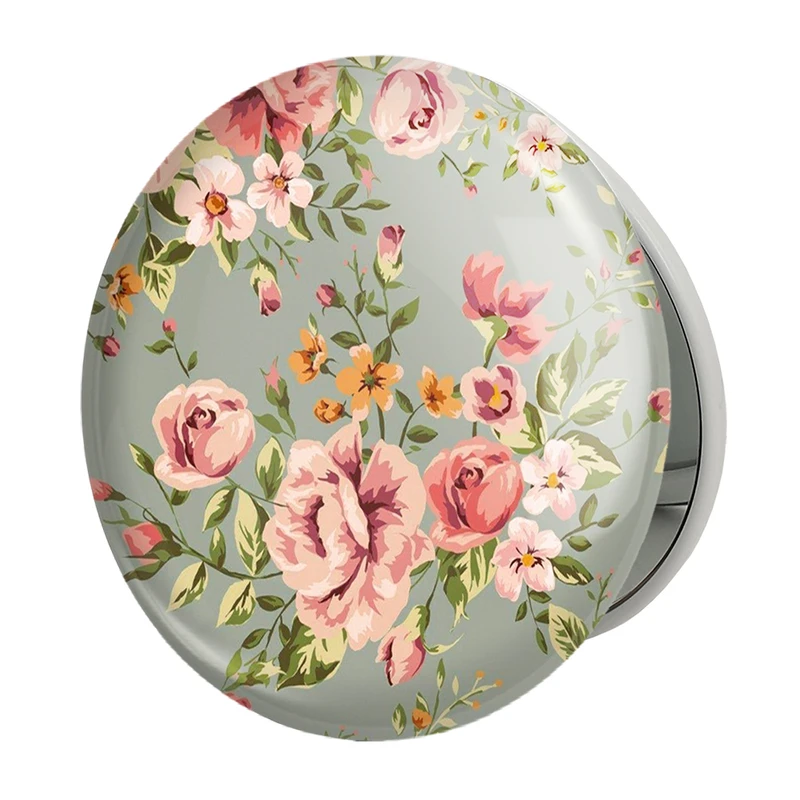 آینه جیبی خندالو طرح گل گلی مدل تاشو کد 29035