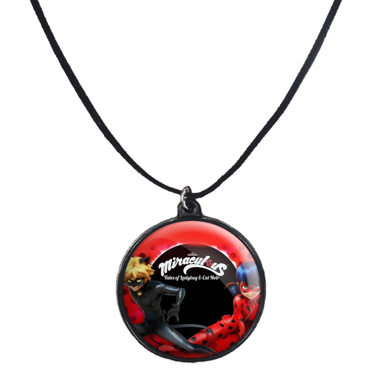 گردنبند پرمانه طرح کفشدوزکی کد pmb.1294 مدل دو طرفه