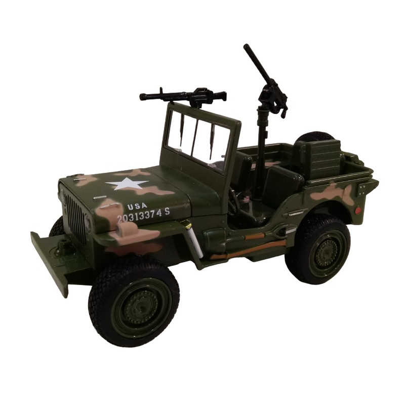 ماشین بازی مدل جیپ ویلیز ارتشی کد GG248A