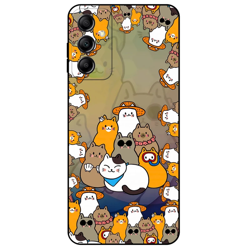 کاور مگافون طرح گربه مدل 7717 مناسب برای گوشی موبایل سامسونگ Galaxy A14       