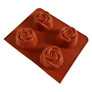 قالب شمع مدل گل رز كد 4