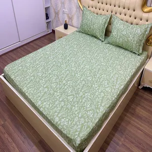 سرویس ملحفه 2 نفر 3 تکه مدل کشدار ۱۶۰