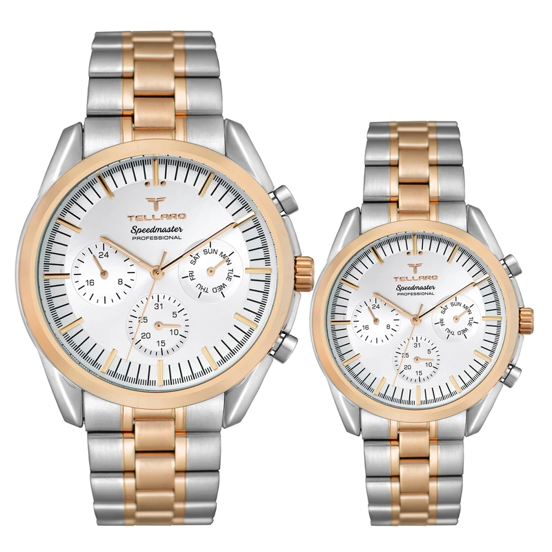 ست ساعت مچی عقربه‌ای کوارتز زنانه و مردانه تلارو مدل T3120SET2424