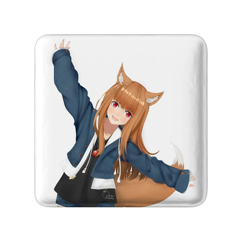 مگنت خندالو طرح هولو انیمه ادویه و گرگ مدل مربعی کد 36136