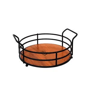 سینی سرو مدل 3 حلقه ای کف چوبی