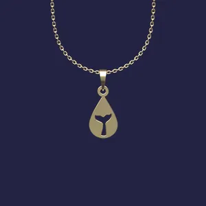 گردنبند طلا 18 عیار زنانه مدوپد مدل هندسی کد Z2-1-1221