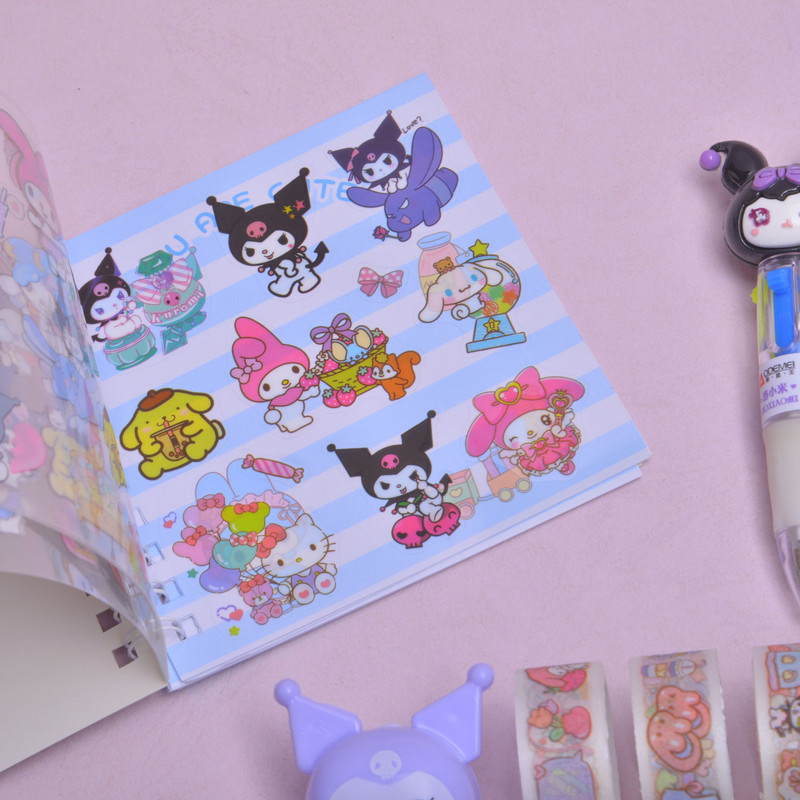 بسته لوازم تحریر مدل کرومی و گروه سانریو بسته 22 عددی