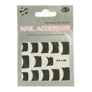 استیکر طراحی ناخن بی ال ای مدل 3D کد 008