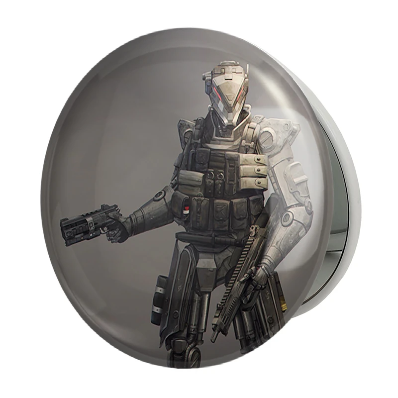 آینه جیبی خندالو طرح بازی تایتان فال (Titanfall) مدل تاشو کد 32609