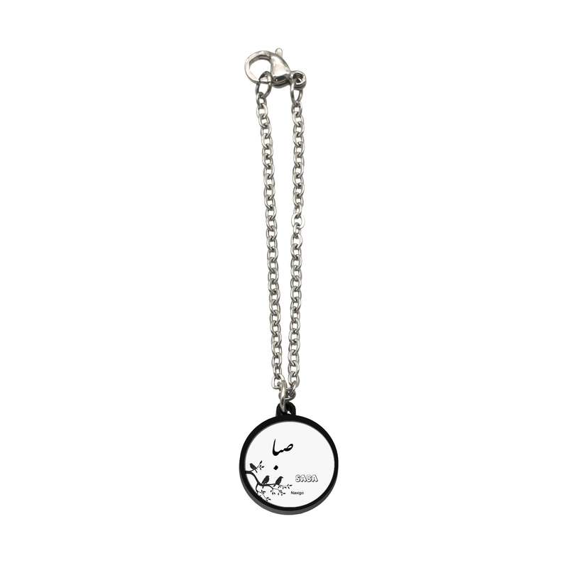 آویز ساعت زنانه ناکسیگو مدل شب تاب طرح صبا کد AW9153