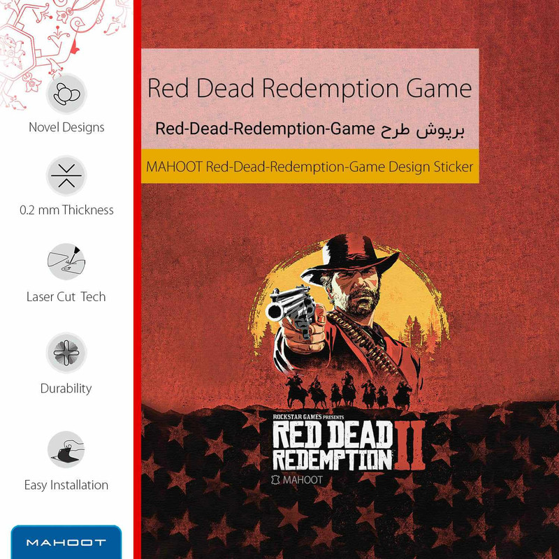 برچسب پوششی ماهوت مدل Red-Dead-Redemption-Game مناسب برای تبلت سامسونگ Galaxy Tab S2 9.7 2016 T813N