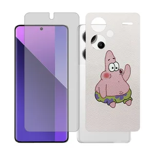 Glass Together model transparent Screen Protector Suitable for Xiaomi Redmi Note 13 Pro Plus Mobile Phone with Back cover sticker