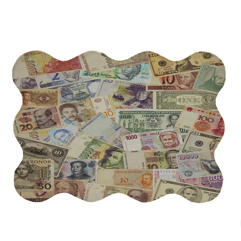 پادری مدل دالبر طرح پول ایرانی کد 5462 سایز 80x110 سانتی متر 