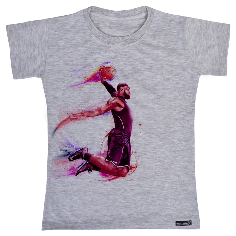 تی شرت آستین کوتاه دخترانه 27 مدل Basketball کد MH296