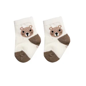 جوراب نوزادی مدل کش ساده کد 0039