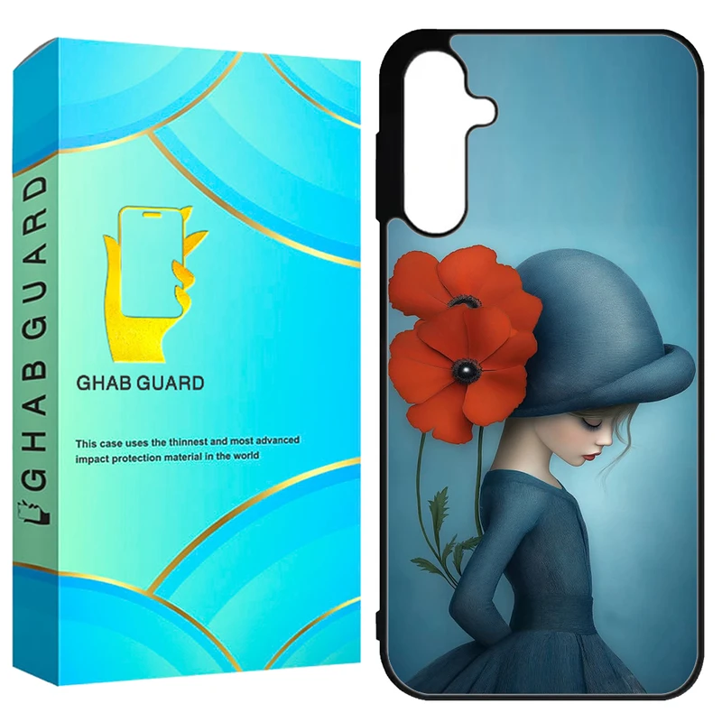 کاور قاب گارد طرح دختر مدل GCHPA55 مناسب برای گوشی موبایل سامسونگ Galaxy A55 5G