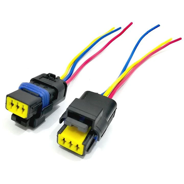 سوکت سه فیش چراغ خودرو کد 24000699 مناسب برای پژو 206 بسته 2 عددی