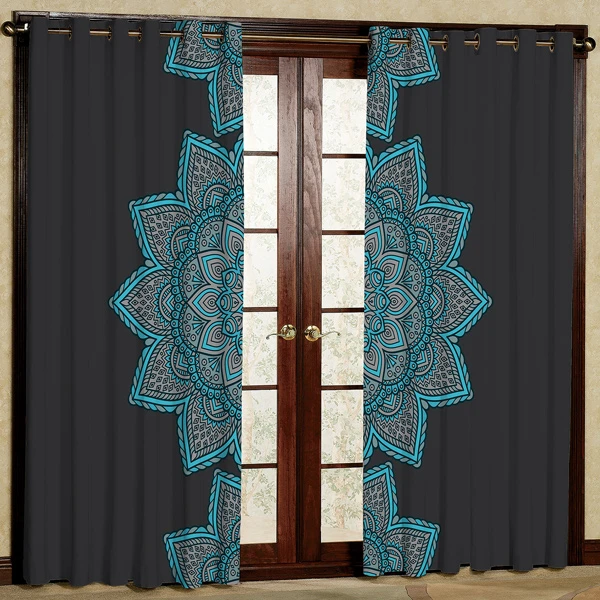 پرده مدل چاپی هازان پانچی کد 391 سایز 200x140 سانتی متر