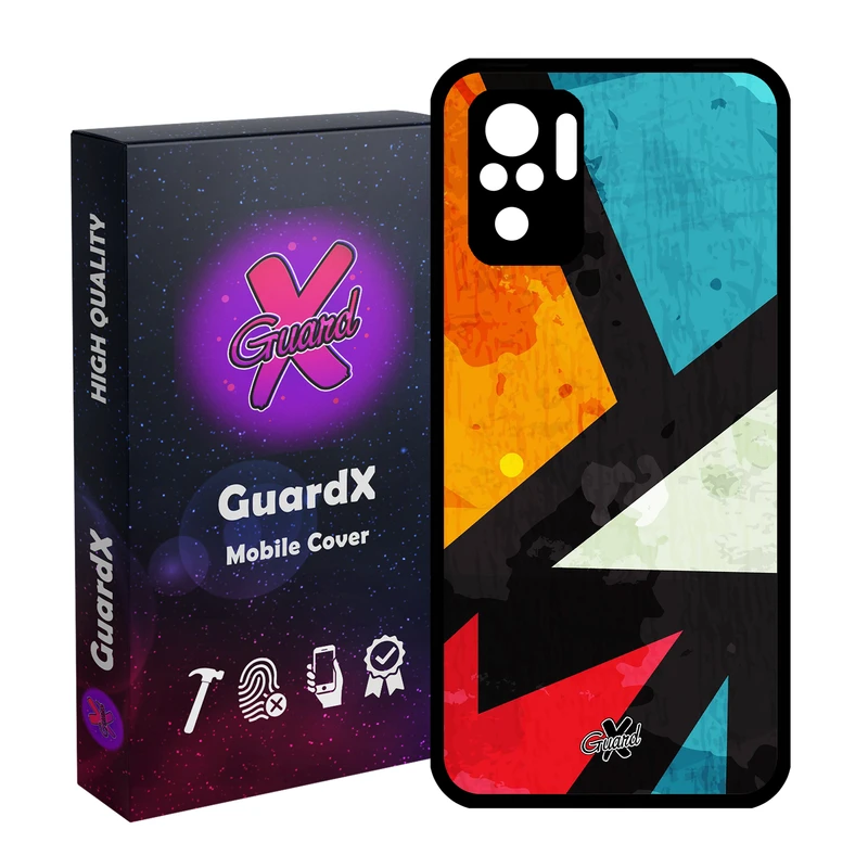 کاور گارد ایکس طرح Colors مدل Glass10176 مناسب برای گوشی موبایل شیائومی Redmi Note 10 4G / Note 10S