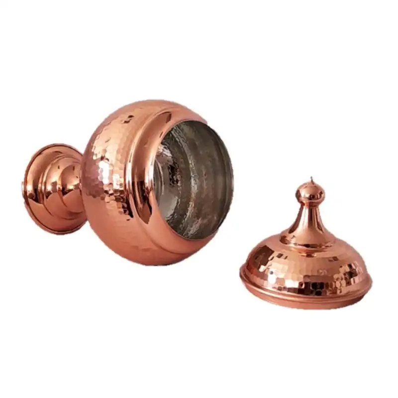 قندان مسی فضلی زنجان مدل پایه دار کد 01