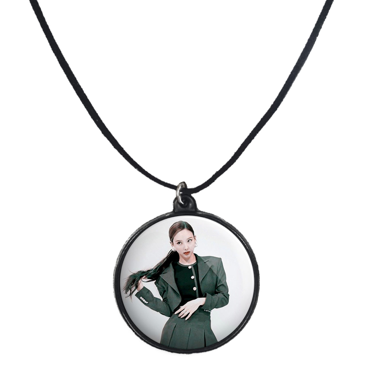 گردنبند پرمانه طرح تو ایس کد pmb.18347 مدل دو طرفه