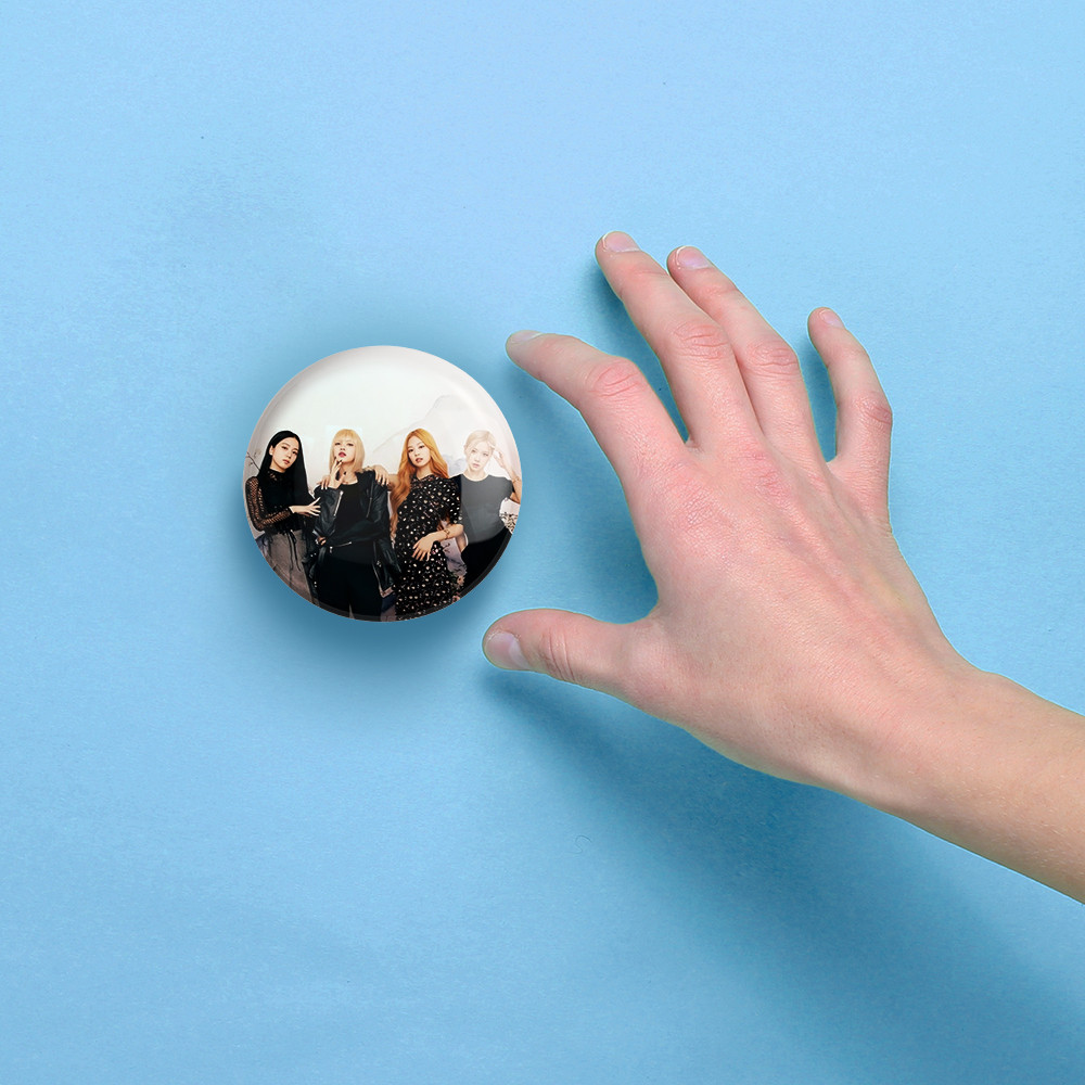 آینه جیبی خندالو مدل گروه بلک پینک Black Pink  کد 16685