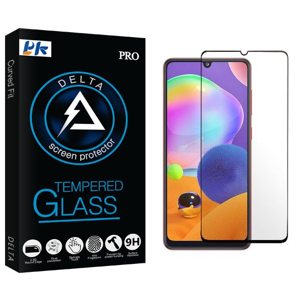 محافظ صفحه نمایش شیشه ای پی کی مدل Delta Full مناسب برای گوشی موبایل سامسونگ Galaxy A31