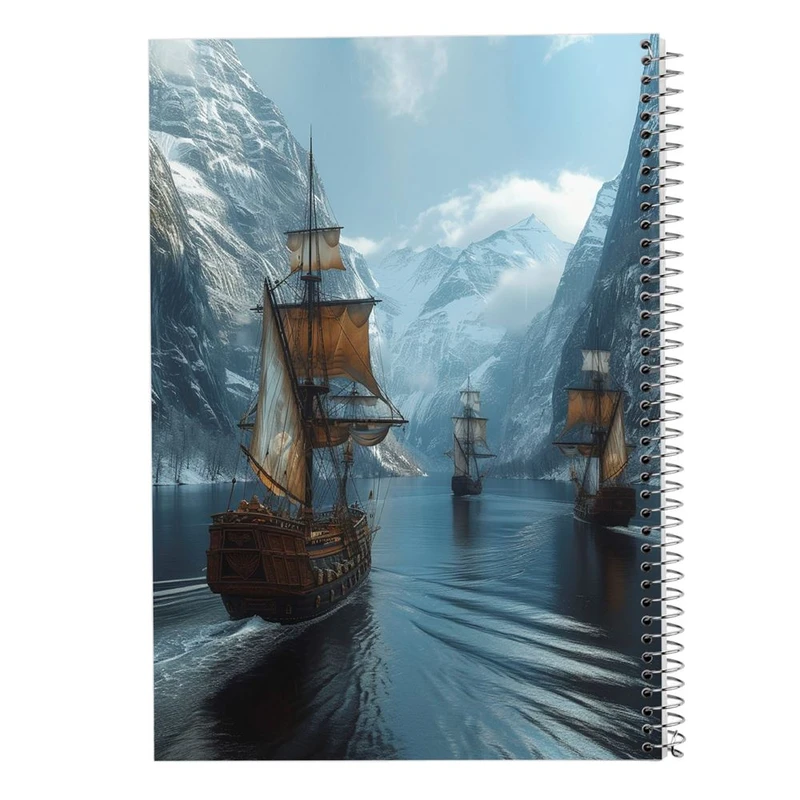 دفتر شطرنجی 50 برگ مدوپد طرح کشتی کد DF15112