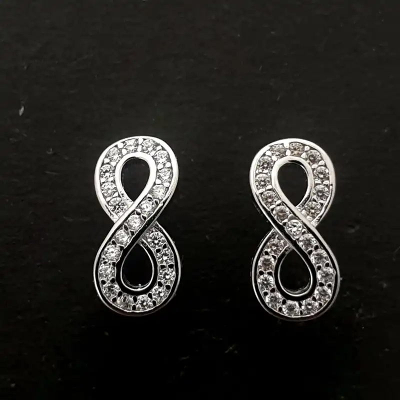 نیم ست نقره زنانه مدل بی نهایت کد A370