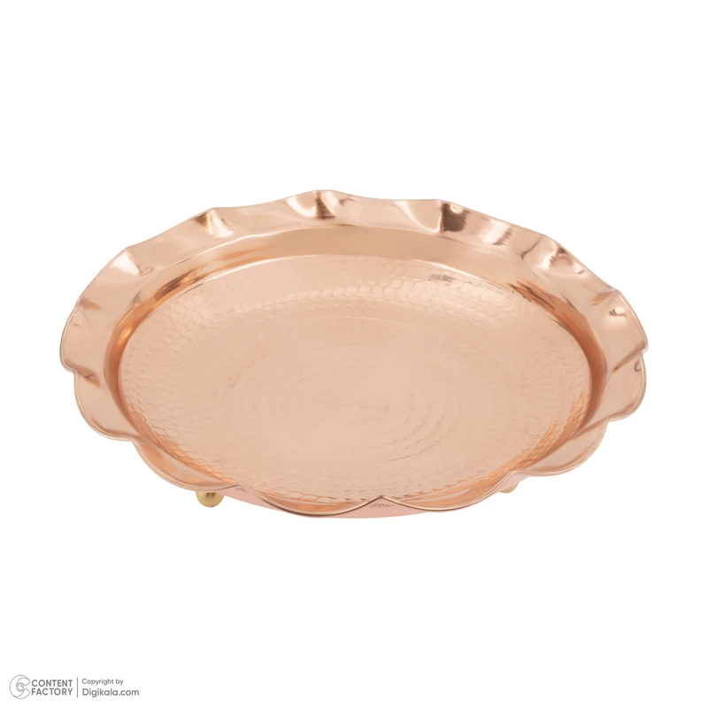 عکس شماره 4 : ظرف سرو مس زنجان کد 001