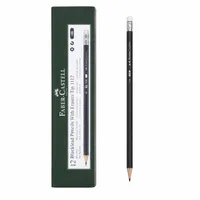 مداد مشکی با درجه سختی HB فابرکاستل کد 1112 بسته 12 عددی