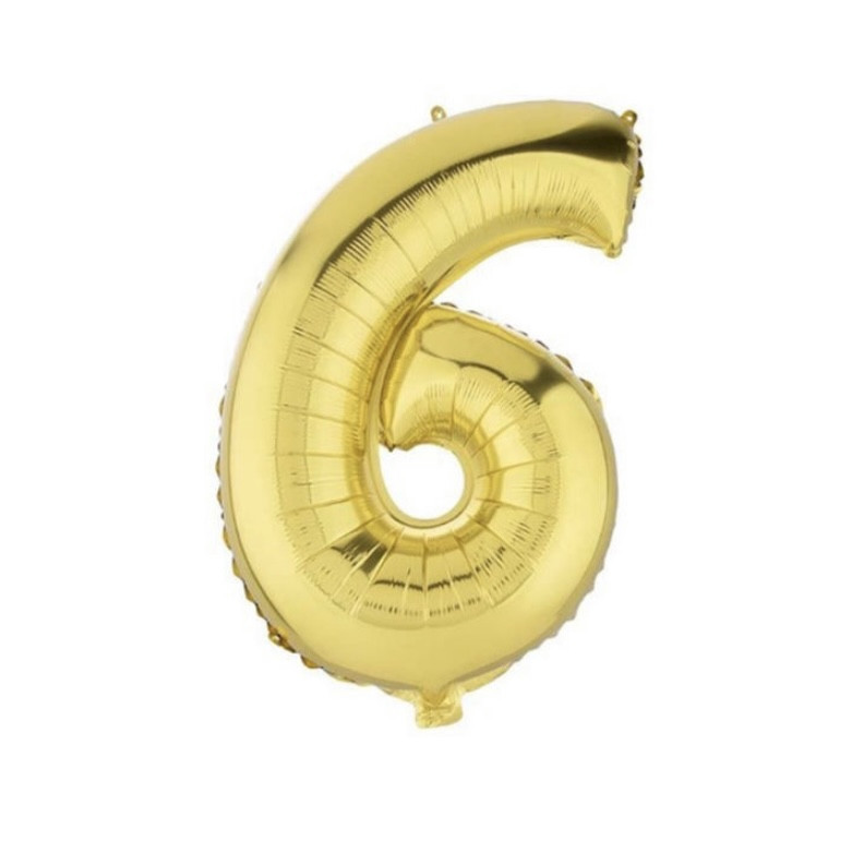 بادکنک فویلی مدل عدد 6