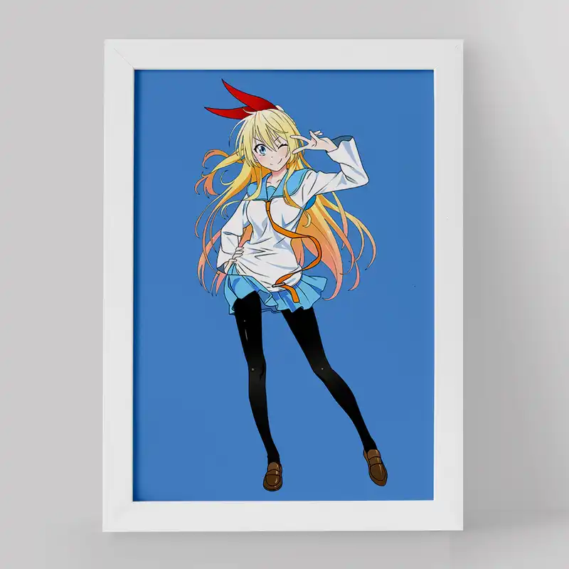 تابلو خندالو مدل انیمه عشق دروغین کد 17131