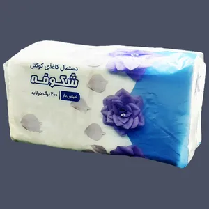 دستمال کاغذی 200 برگ شکوه مدل کوکتل 