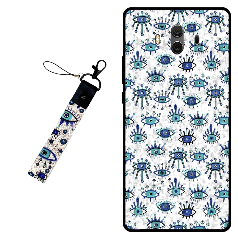 کاور مگافون طرح چشم نظر  مدل 6464 مناسب برای گوشی موبایل هوآوی Mate 10 به همراه بند مچی 