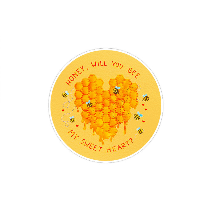 استیکر لپ تاپ ماسا دیزاین طرح BEE مدل STKA0045