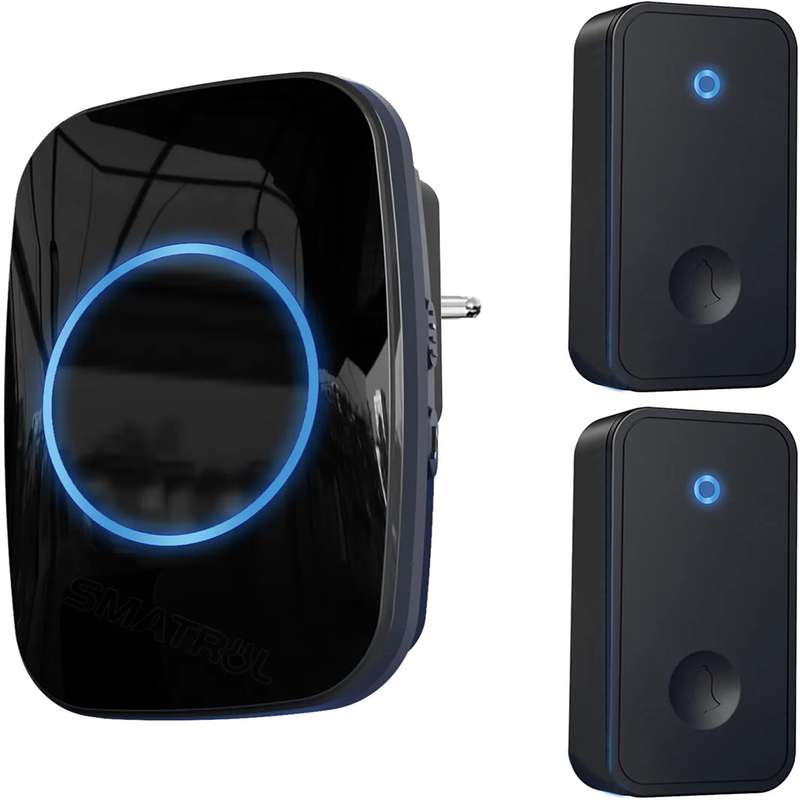 زنگ بی سیم مدل دو شستی خودشارژ