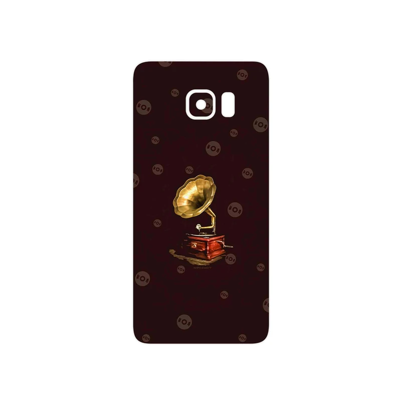 برچسب پوششی ماهوت مدل Gramophone Nostalgia مناسب برای گوشی موبایل سامسونگ Galaxy S6 Edge