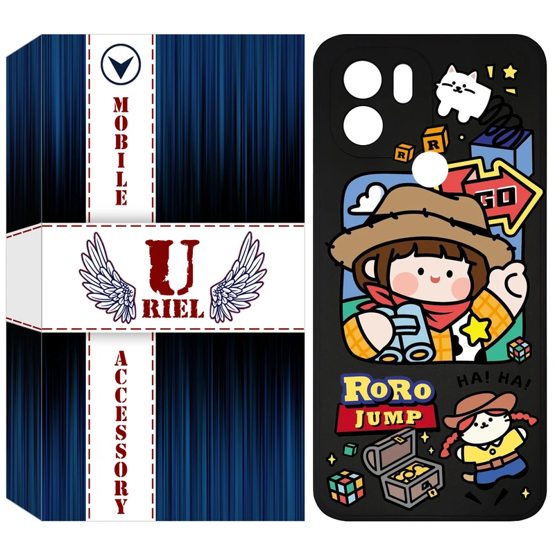 کاور یوریل مدل KSH کد 29 طرح دختر خوشحال مناسب برای گوشی موبایل شیائومی Redmi A2 Plus